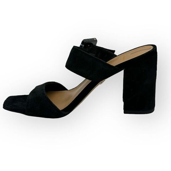 Sam Edelman Dalton chunky block Sandal/Heels Black Womens 7 - Picture 4 of 10